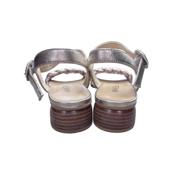 Vaneli Womens Metallic Braided Leather Sandals 9.5M - Picture 7 of 9